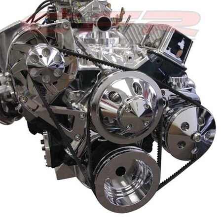 Cfr Performance CFR HZ-4304-C Chevy Small Block Alternator Bracket Set - Chrome HZ-4304-C